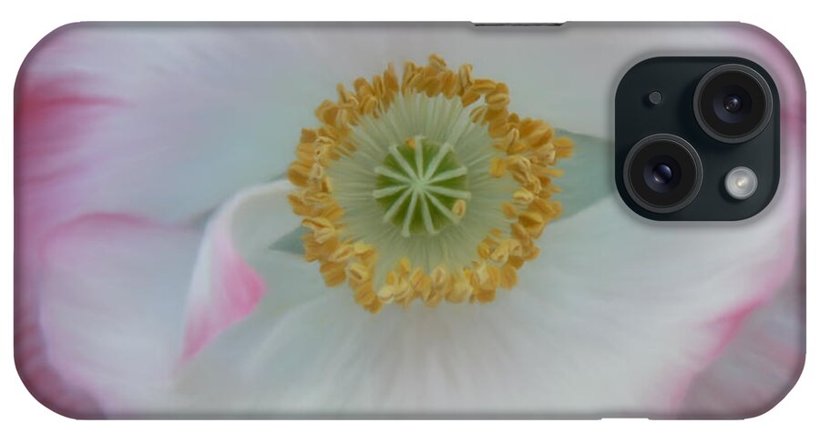 Poppy's Eye iPhone Case featuring the photograph Red Eye Poppy by Barbara St Jean