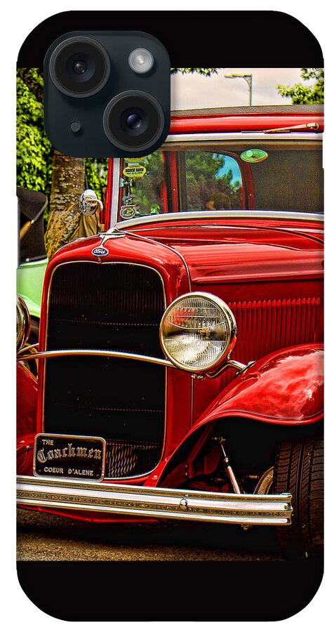  iPhone Case featuring the photograph Red Ford Coupe by Ron Roberts