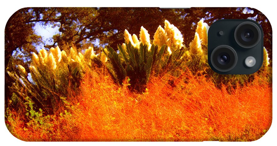 Landscapes iPhone Case featuring the painting Red Grass by Amy Vangsgard