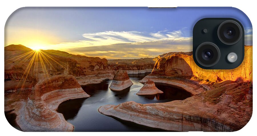Utah iPhone Case featuring the photograph Reflection Canyon Sunrise by Dustin LeFevre