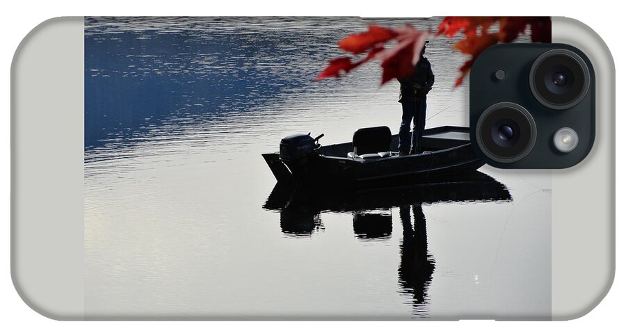 Reflections On Fishing iPhone Case featuring the photograph Reflections on Fishing by Mike Breau