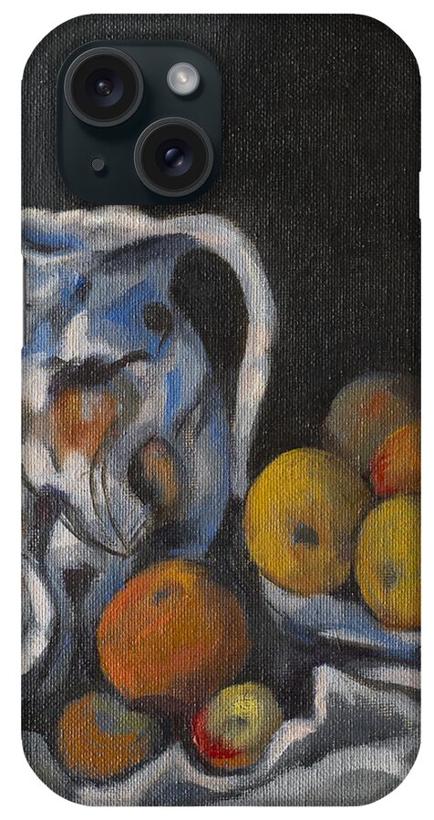 Still Life iPhone Case featuring the painting Remembering Cezanne by Joyce Snyder