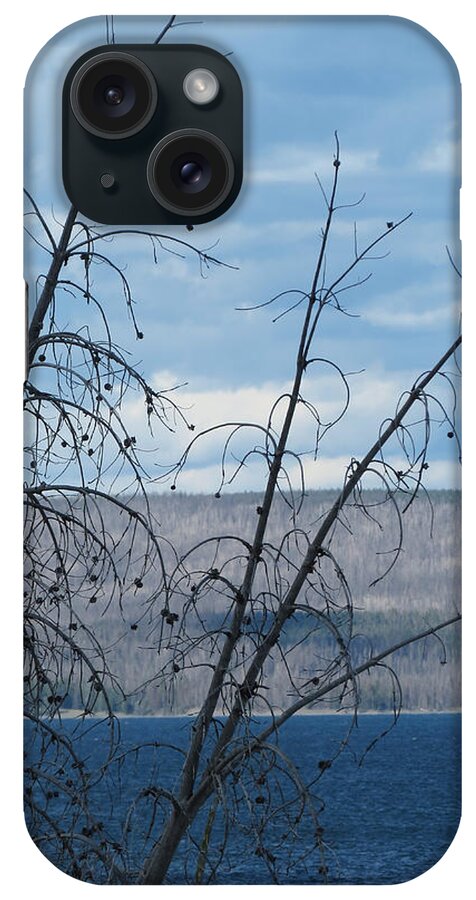 Yellowstone National Park iPhone Case featuring the photograph Remnants of the Fire by Laurel Powell