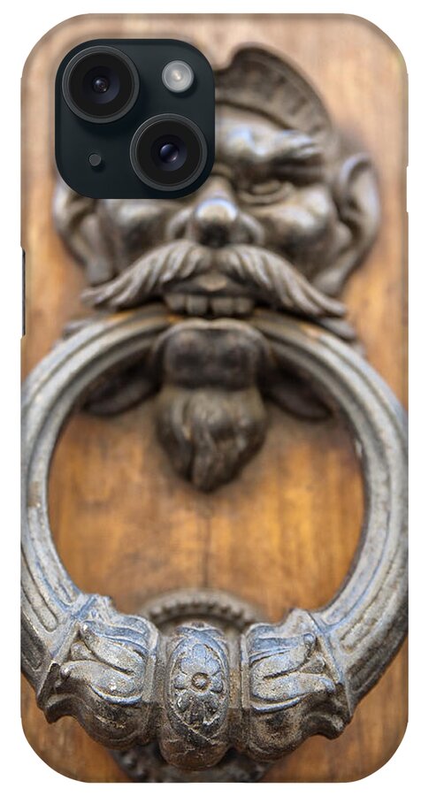 Architecture iPhone Case featuring the photograph Renaissance Door Knocker by Melany Sarafis