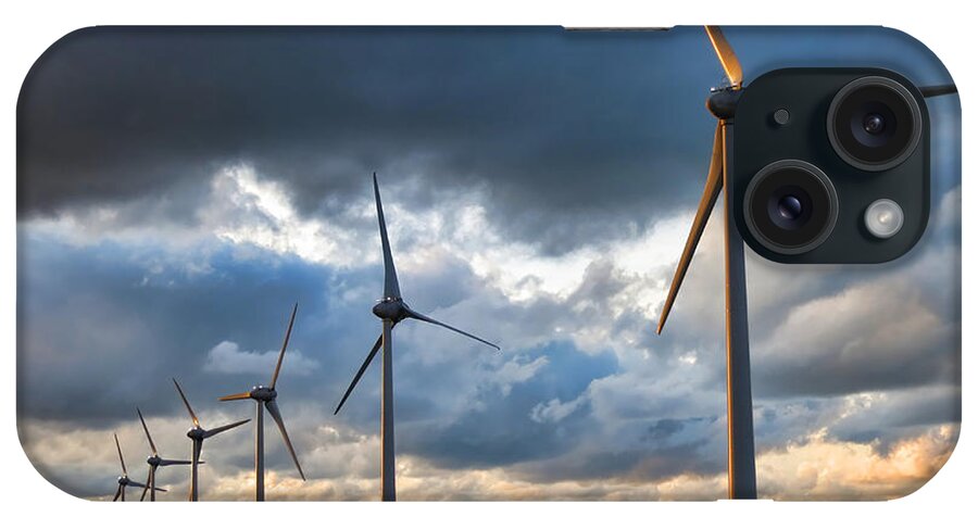 Windmill iPhone Case featuring the photograph Renewable Energy by Olivier Le Queinec