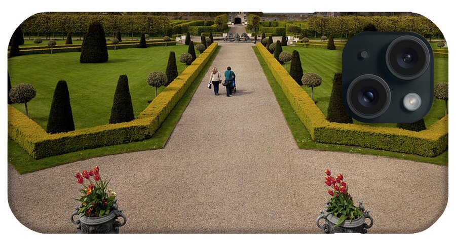 Photography iPhone Case featuring the photograph Renovated Formal Gardens At The Museum by Panoramic Images