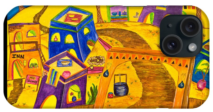 Bethlehem iPhone Case featuring the painting Return to Bethlehem Village by Susan Cliett