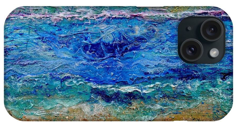 Rhapsody iPhone Case featuring the painting Rhapsody on the Sea by Regina Valluzzi