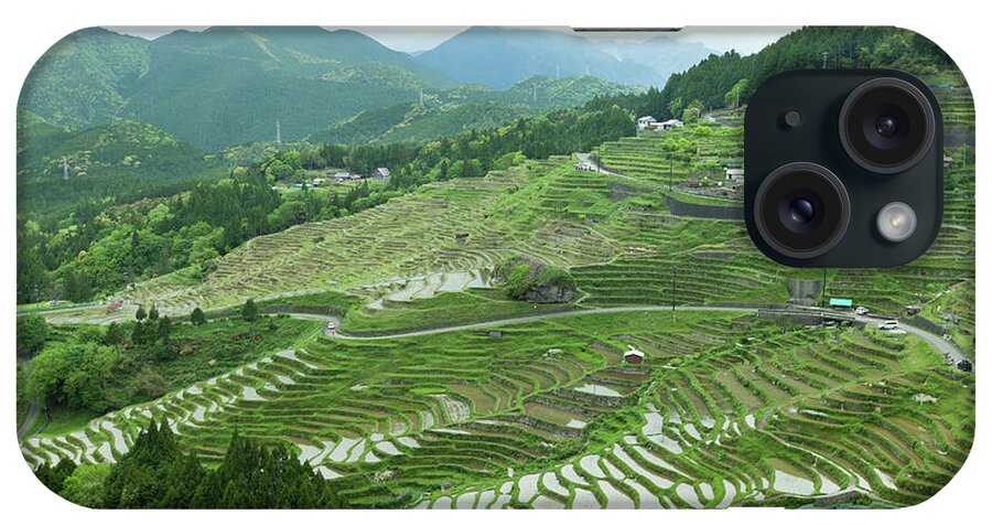 Tokai Region iPhone Case featuring the photograph Rice Paddy Terraces On Green Mountain by Ippei Naoi