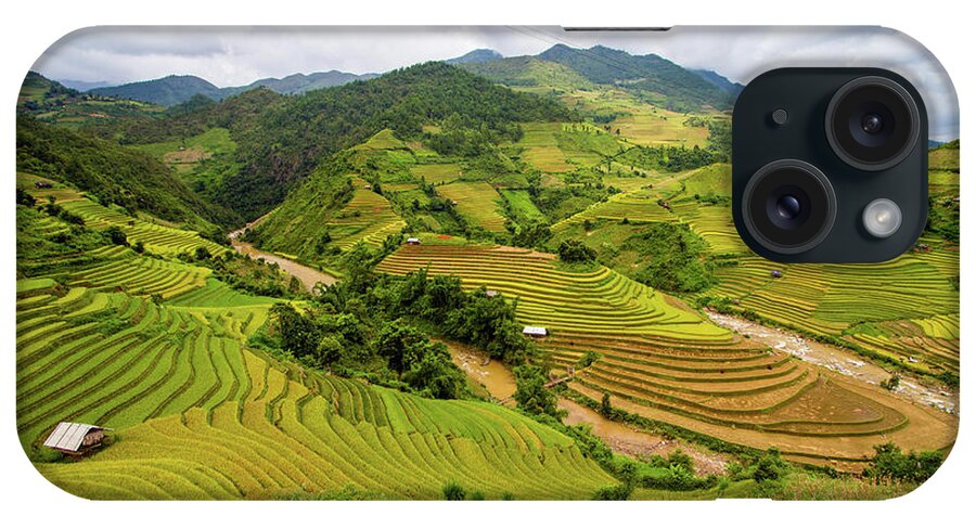 Tranquility iPhone Case featuring the photograph Rice Terraces by Hoang Giang Hai