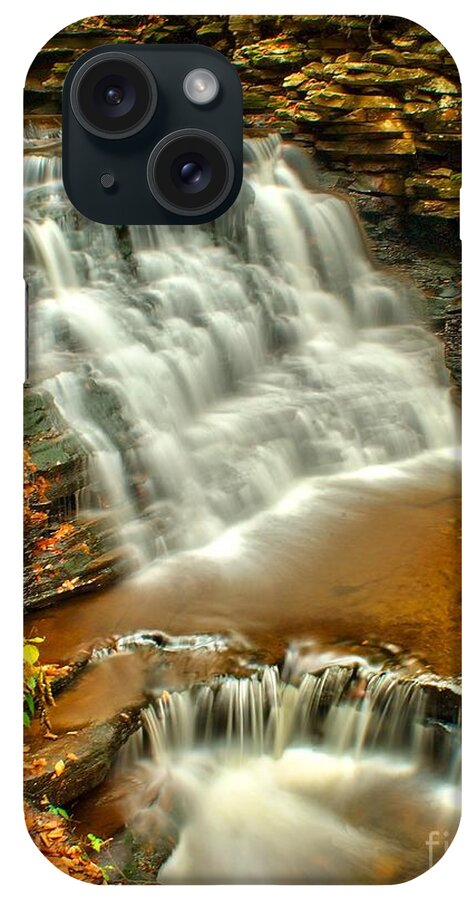 Waterfall iPhone Case featuring the photograph Ricketts Glen - Delaware Falls by Nick Zelinsky Jr