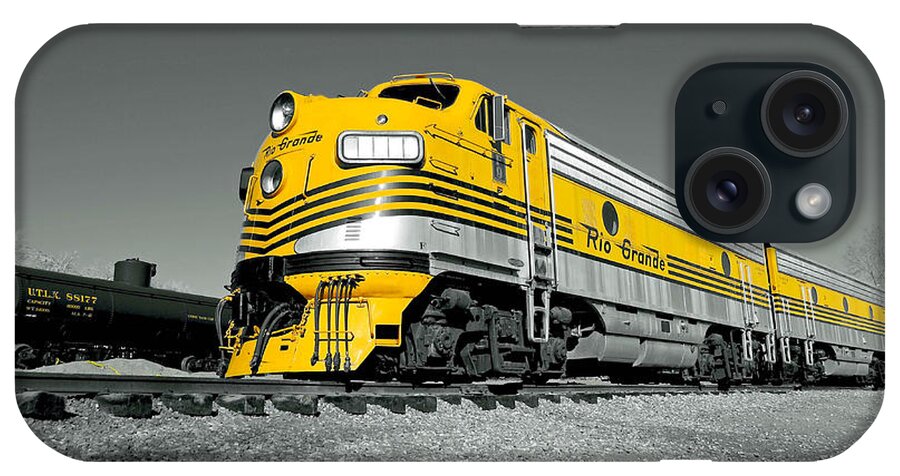 Rio Grande iPhone Case featuring the photograph Rio Grande Engine in Yellow by Dawn Key