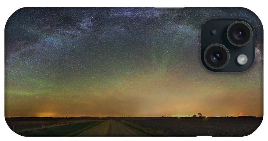 Air Glow iPhone Case featuring the photograph Road to Nowhere  Air Glow by Aaron J Groen