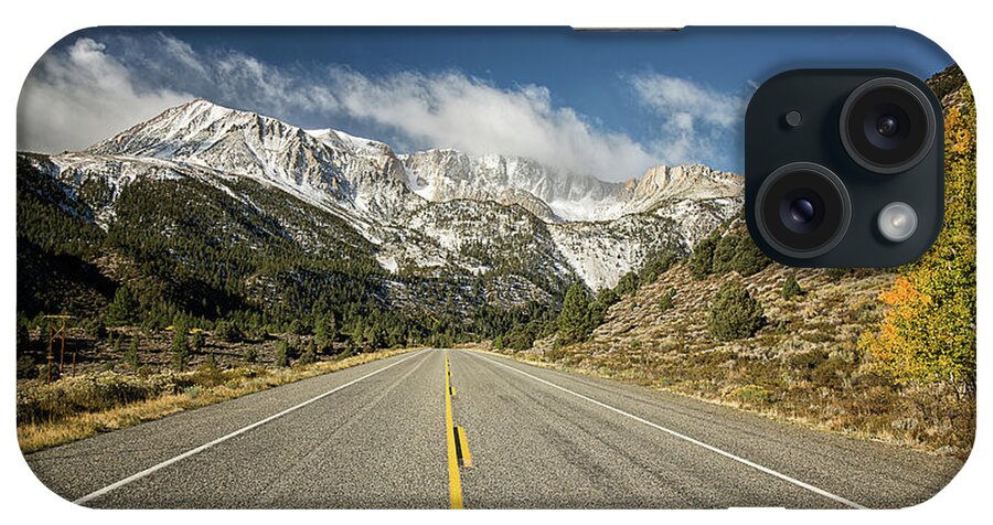 Tranquility iPhone Case featuring the photograph Road To The Sierra Nevada Mountains by Alice Cahill