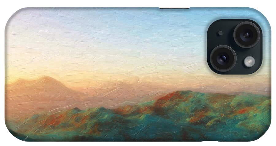 Mountains iPhone Case featuring the painting Roaming Hills And Valleys 2 by The Art of Marsha Charlebois