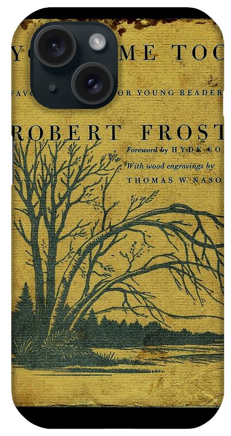 Diane Strain iPhone Case featuring the photograph Robert Frost Book Cover 7 by Diane Strain