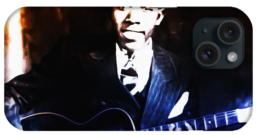 Robert Johnson iPhone Case featuring the photograph Robert Johnson - King of the Blues by Bill Cannon