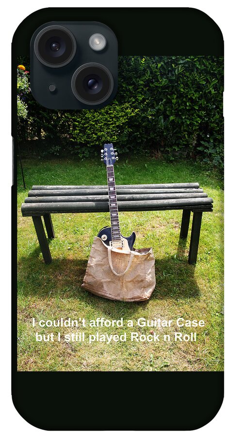 Guitar iPhone Case featuring the photograph Rock n Roll Guitar in a bag by Tom Conway
