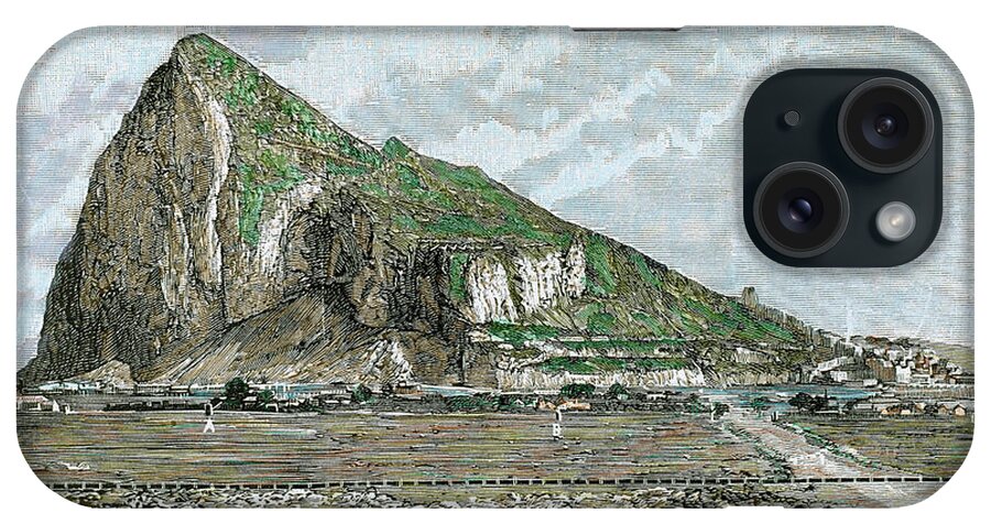 1882 iPhone Case featuring the photograph Rock Of Gibraltar by Prisma Archivo