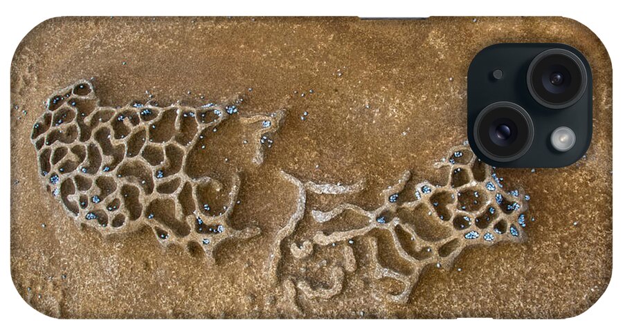 Rock Art iPhone Case featuring the photograph Rock Pool Art E by Peter Kneen