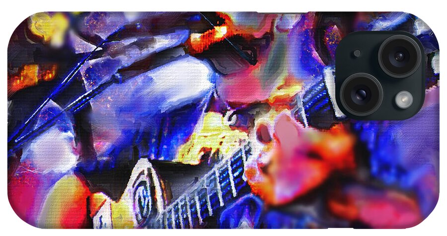 Rock & Roll Art Paintings iPhone Case featuring the painting Rocker by Ted Azriel