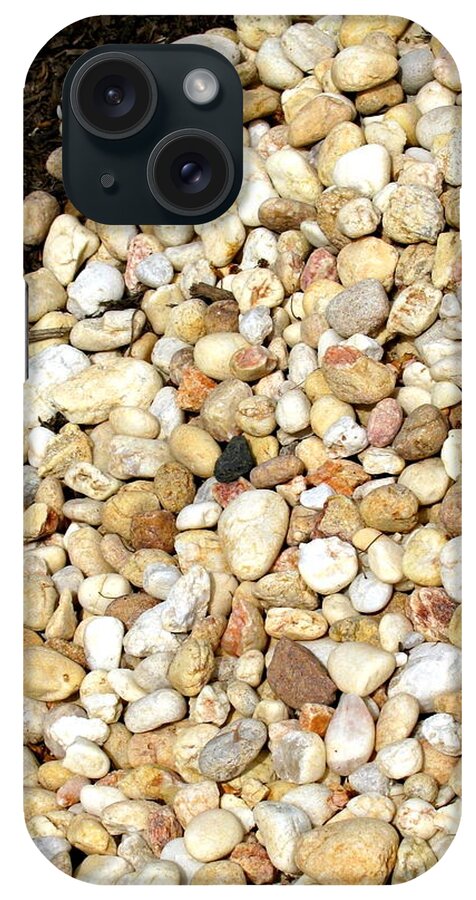 Rock iPhone Case featuring the photograph Rocks and Mulch by Deborah Crew-Johnson