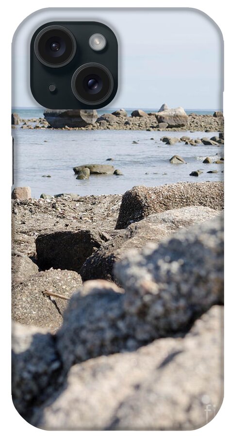 Sea iPhone Case featuring the photograph Rocks on the beach by Andrea Anderegg