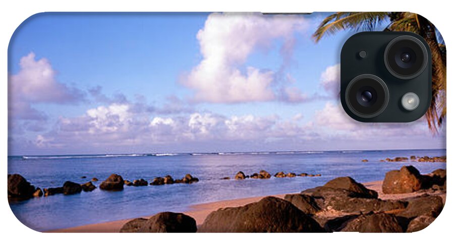 Photography iPhone Case featuring the photograph Rocks On The Beach, Anini Beach, Kauai by Panoramic Images