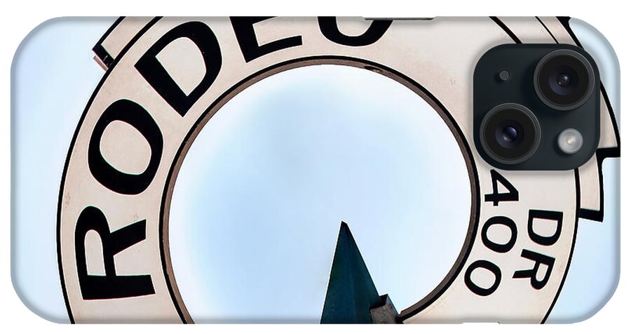 United States Of America iPhone Case featuring the photograph Rodeo Drive sign Circagraph by Az Jackson