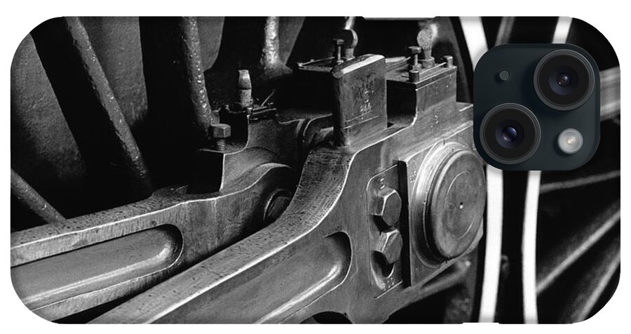 Steam iPhone 15 Case featuring the photograph Rods and Wheels by Riccardo Mottola