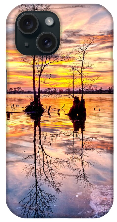 Heritage Marina Sunset iPhone Case featuring the photograph Romantic River by Mike Covington
