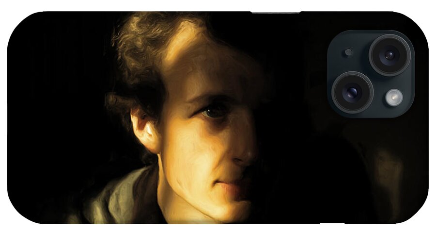 Self Portrait iPhone Case featuring the digital art Ron Harpham by Ron Harpham