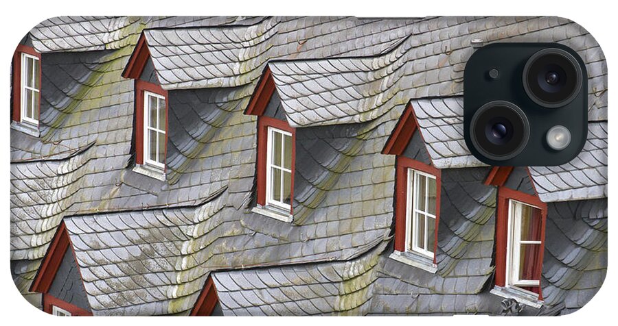Grey iPhone Case featuring the photograph Roof tops by Jenny Setchell