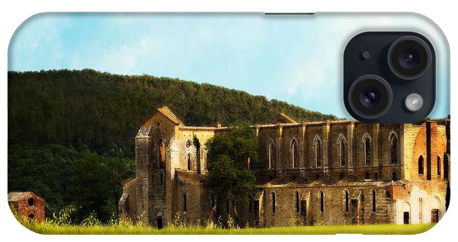 Roofless iPhone Case featuring the photograph Roofless Chruch Tuscany Italy by Marilyn Hunt