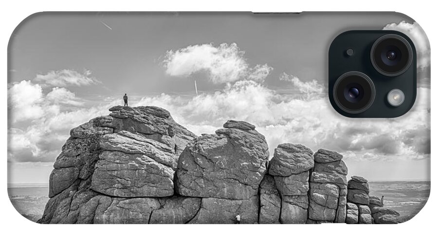 Rock Climbing iPhone Case featuring the photograph Room On Top by Howard Salmon