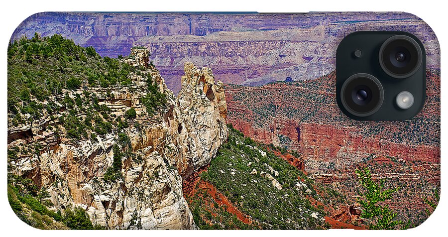 Roosevelt Point Two On North Rim/grand Canyon National Park iPhone Case featuring the photograph Roosevelt Point Two on North Rim/Grand Canyon National Park-Arizona  by Ruth Hager