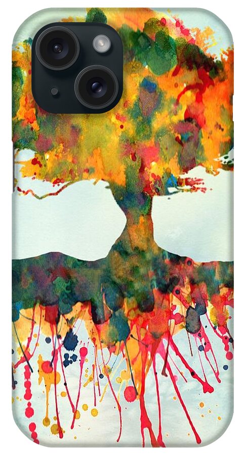 Tree iPhone Case featuring the painting Roots by Lilia S