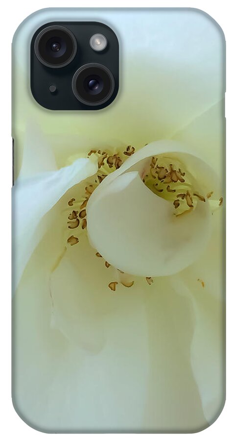 Abstract iPhone Case featuring the photograph Rose Center by Jonathan Nguyen