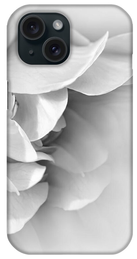 Rose iPhone Case featuring the photograph Rose Flower Soft Gray by Jennie Marie Schell