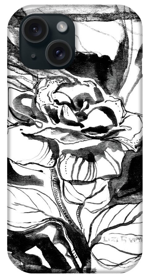 Rose iPhone Case featuring the painting Rose by Lizi Beard-Ward
