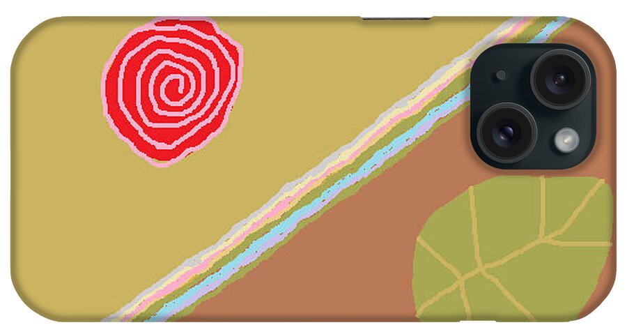 Roses iPhone Case featuring the painting Rose Poem 1 Interpretation of a Rose by Anita Dale Livaditis
