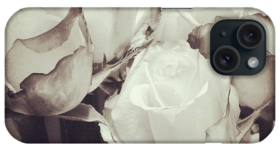  iPhone Case featuring the photograph Roses Are Red. Violets Are Blue. I Like by Silvia Mirabella 