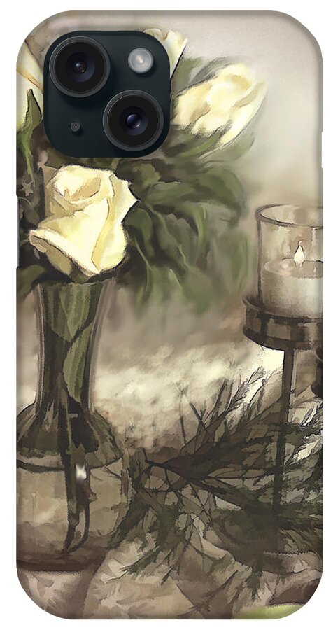 Roses iPhone Case featuring the photograph Roses are Yellow by Bonnie Willis
