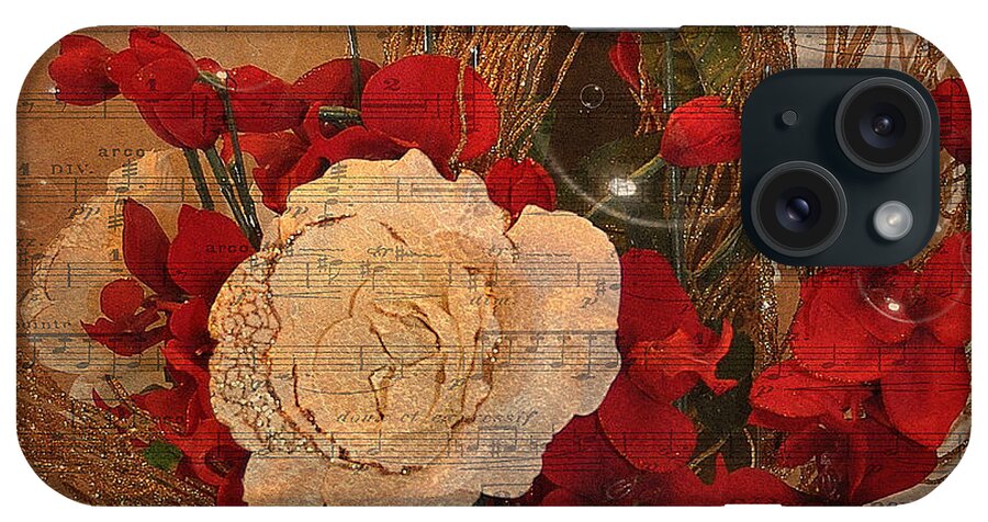 Flowers iPhone Case featuring the photograph Roses Music Bubbles And Love by Kathy Baccari