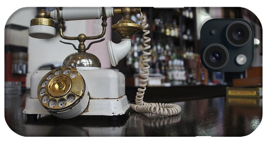 Bar Counter iPhone Case featuring the photograph Rotary Phone by Brian Kamprath
