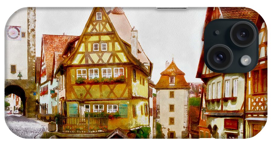 Mediaeval iPhone Case featuring the photograph Rothenburg by Jenny Setchell