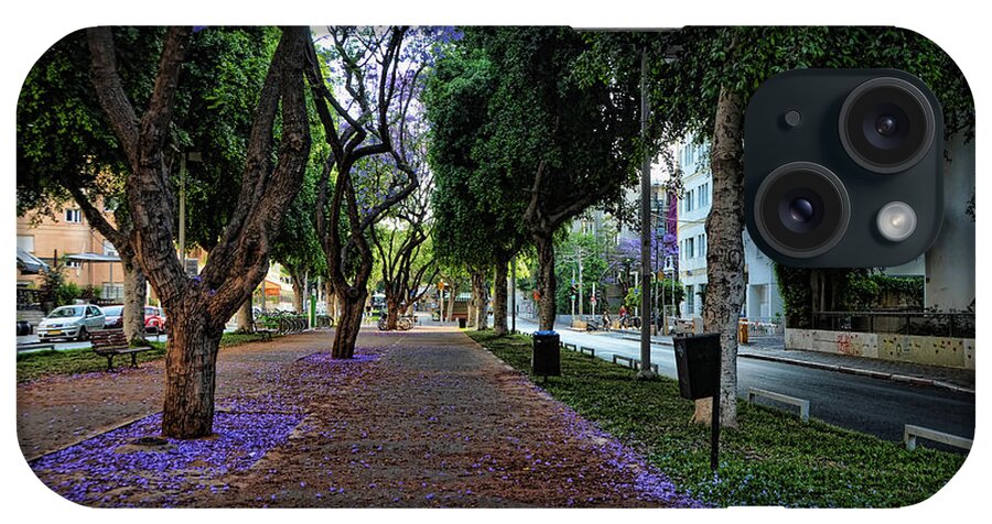 Foliage iPhone Case featuring the photograph Rothschild boulevard by Ron Shoshani