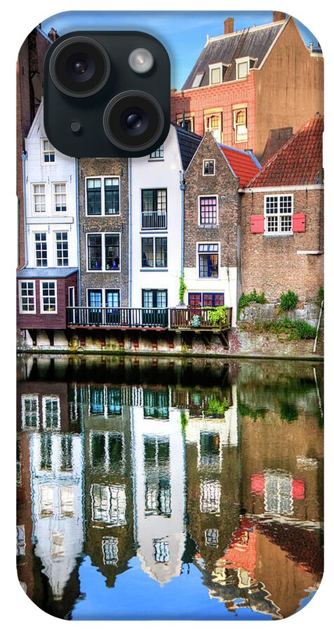 Dawn iPhone Case featuring the photograph Rotterdams Delfshaven With His Historic by Aleksandargeorgiev