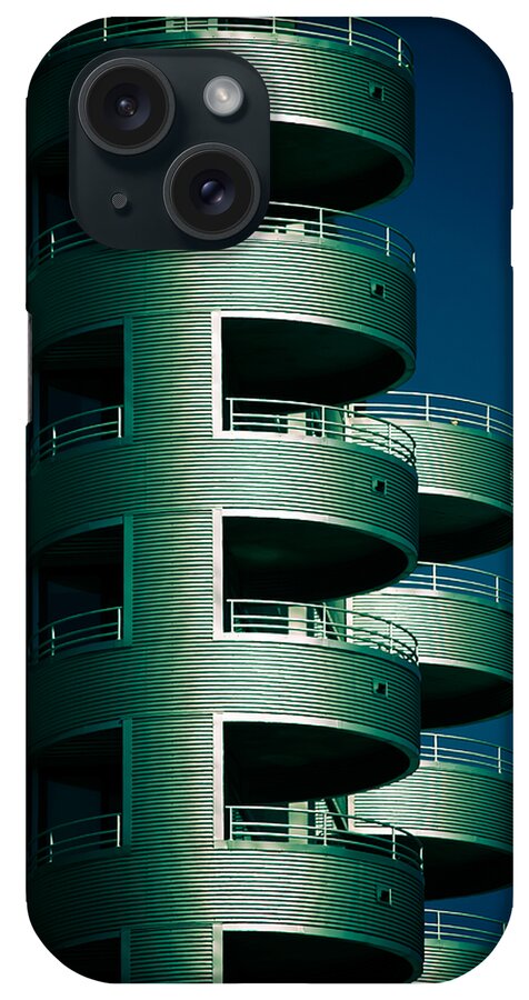 Architecture iPhone Case featuring the photograph Round and Round Up and Down by Christi Kraft