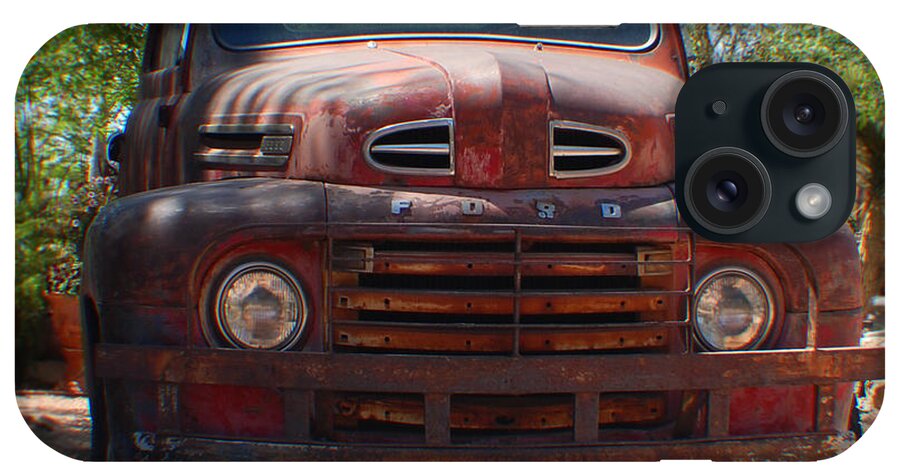Ford iPhone Case featuring the photograph Route 66 Ford TRuck by Leticia Latocki